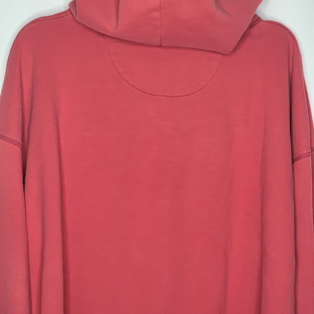 American Eagle Y2K Red White Spell Out Cozy Heavy Hooded Sweatshirt Pocket - Picture 6 of 13